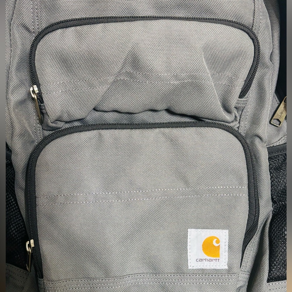 Carhartt 27L Single-Compartment Backpack, Durable Pack with Laptop Sleeve Gray - Picture 15 of 15
